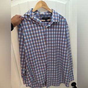 Mizzen + Main plaid dress shirt size medium